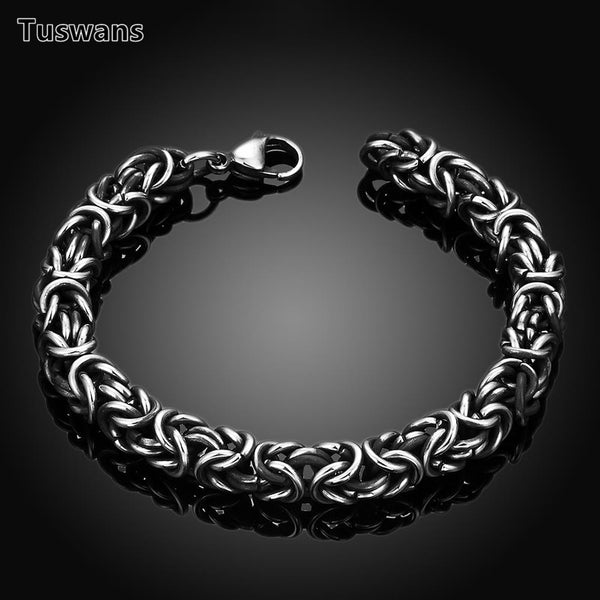 Twisted  Stainless Steel Wrist Band  Hip Hop Party Rock Jewelry