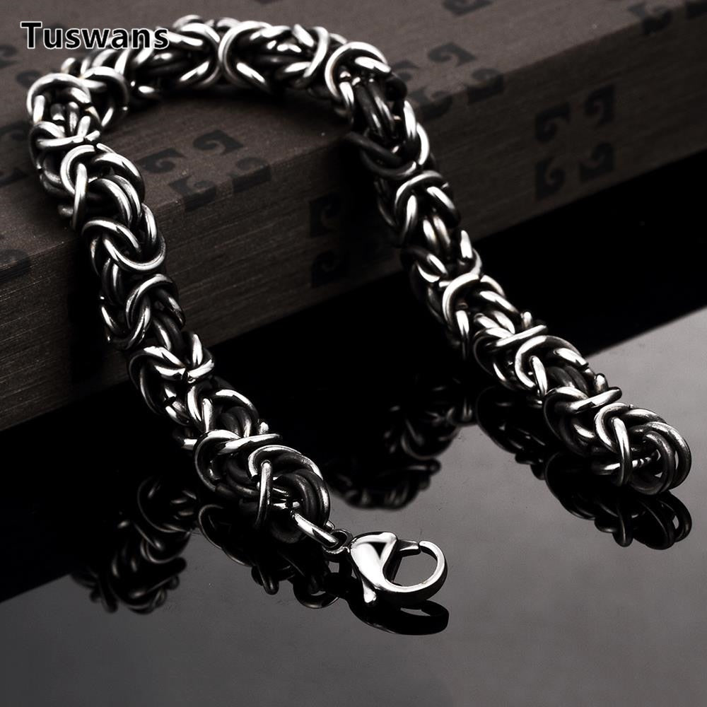 Twisted  Stainless Steel Wrist Band  Hip Hop Party Rock Jewelry