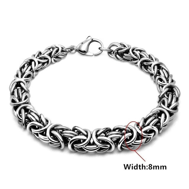 Twisted  Stainless Steel Wrist Band  Hip Hop Party Rock Jewelry