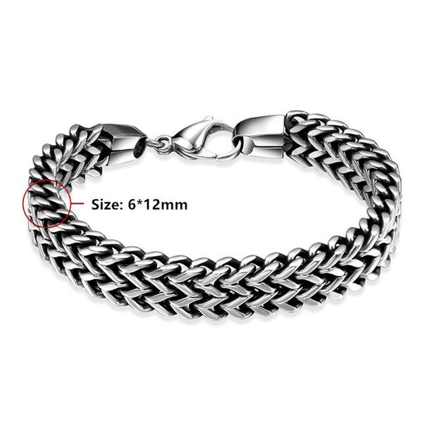 Twisted  Stainless Steel Wrist Band  Hip Hop Party Rock Jewelry