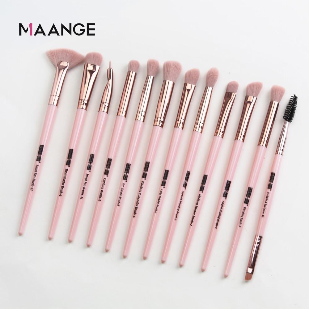 3/5/12 pcs/lot  Makeup Brushes Set Eye Shadow Blending Eyeliner Eyelash Eyebrow Brushes For Makeup