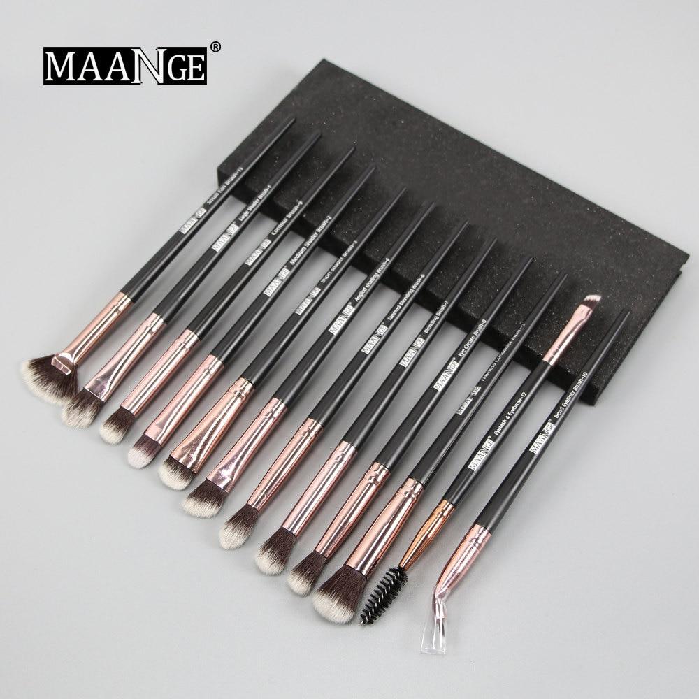 3/5/12 pcs/lot  Makeup Brushes Set Eye Shadow Blending Eyeliner Eyelash Eyebrow Brushes For Makeup