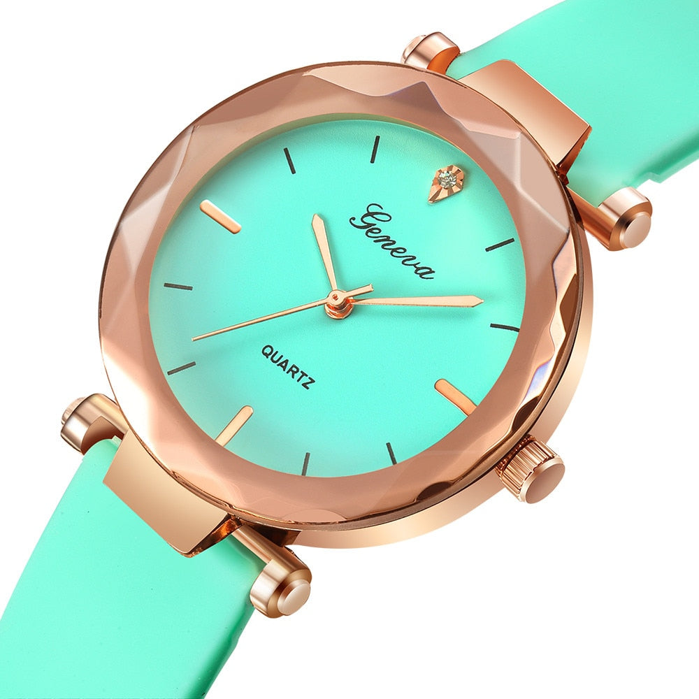 Newest Luxury Brand Geneva Watch Silica Quartz Waterproof