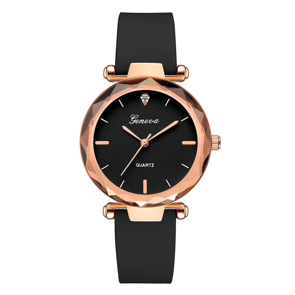 Newest Luxury Brand Geneva Watch Silica Quartz Waterproof