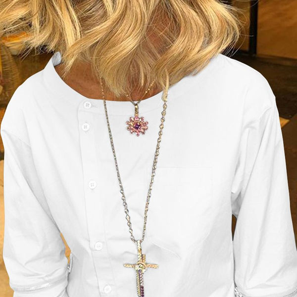 Autumn Fashion  Long Sleeves Button Tops