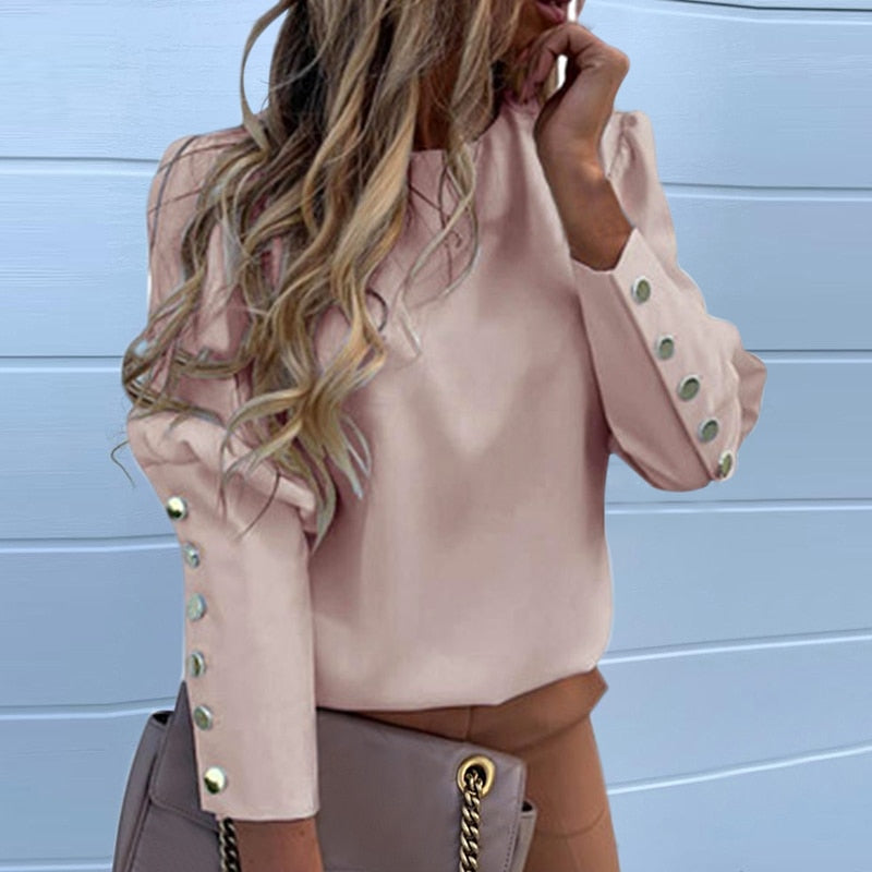 Puff Shoulder Pineapple Print top