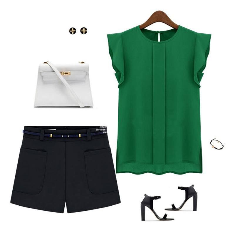 Elegant Blouse Office Lady Top