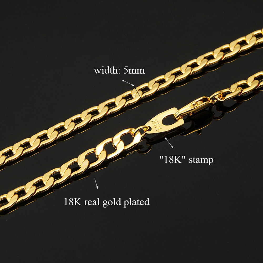 Gold Filled Cuban Link Chain Bracelet