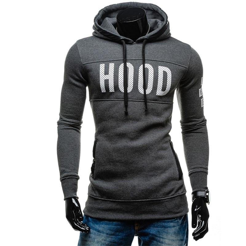 Chest Letter Printing Sweatshirt Hip Hop Autumn Winter Hoodie