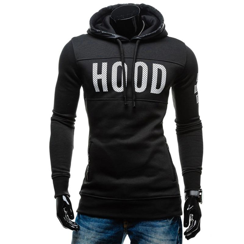 Chest Letter Printing Sweatshirt Hip Hop Autumn Winter Hoodie