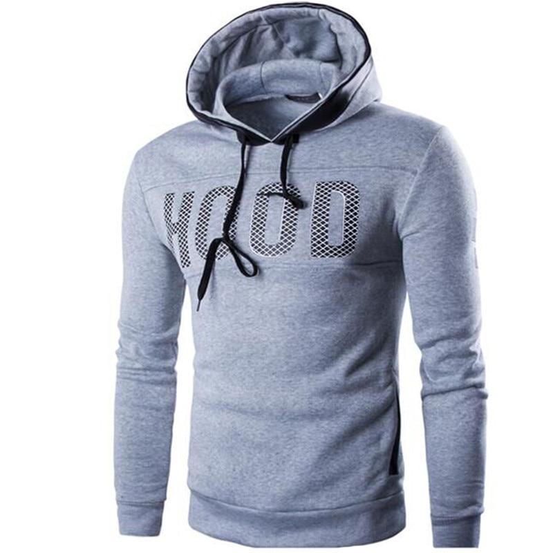 Chest Letter Printing Sweatshirt Hip Hop Autumn Winter Hoodie