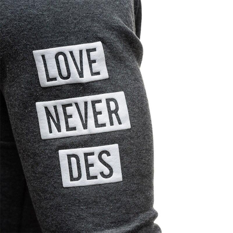 Chest Letter Printing Sweatshirt Hip Hop Autumn Winter Hoodie