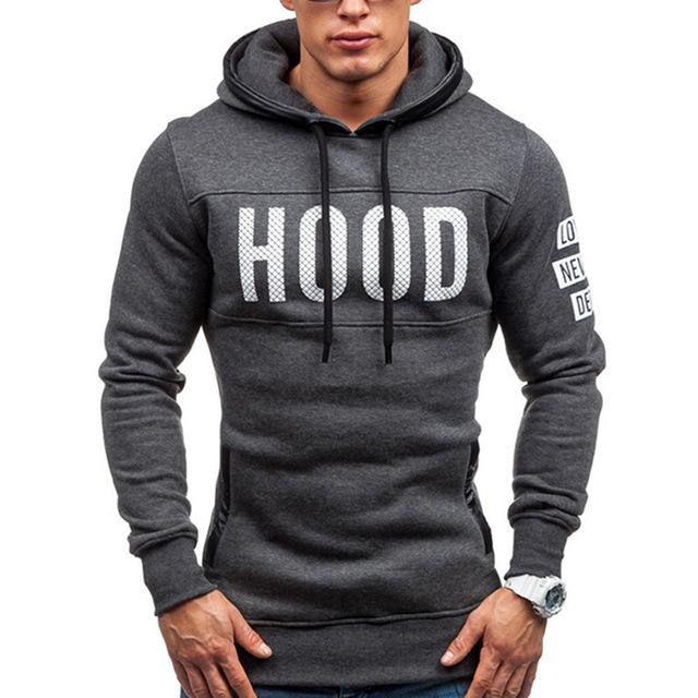 Chest Letter Printing Sweatshirt Hip Hop Autumn Winter Hoodie
