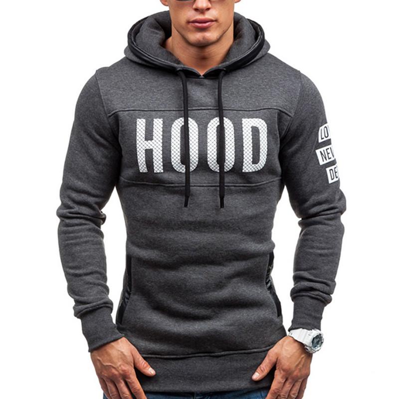 Chest Letter Printing Sweatshirt Hip Hop Autumn Winter Hoodie