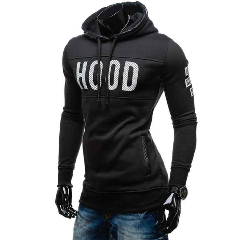 Chest Letter Printing Sweatshirt Hip Hop Autumn Winter Hoodie