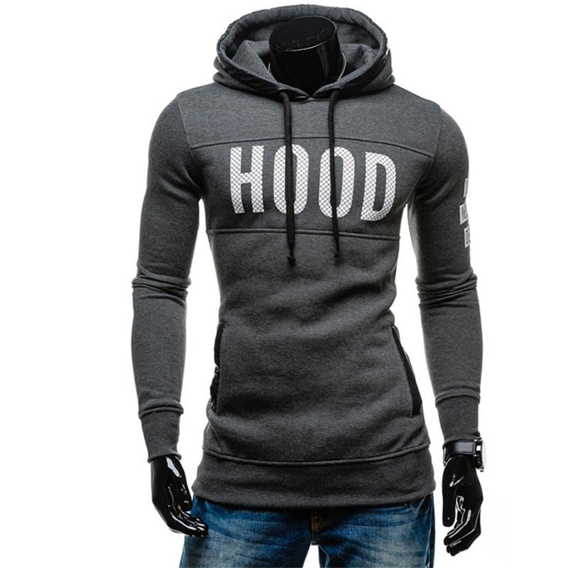 Chest Letter Printing Sweatshirt Hip Hop Autumn Winter Hoodie