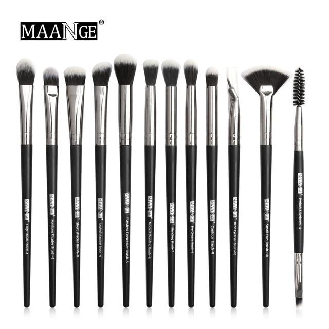 3/5/12 pcs/lot  Makeup Brushes Set Eye Shadow Blending Eyeliner Eyelash Eyebrow Brushes For Makeup