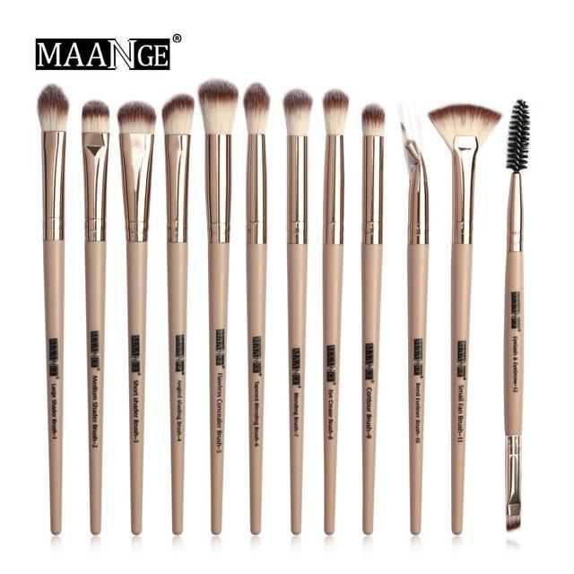 3/5/12 pcs/lot  Makeup Brushes Set Eye Shadow Blending Eyeliner Eyelash Eyebrow Brushes For Makeup