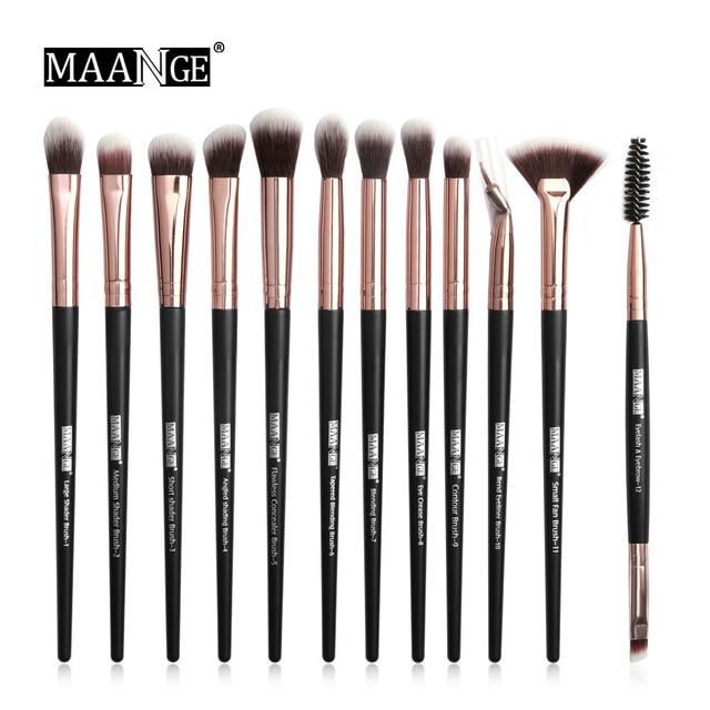 3/5/12 pcs/lot  Makeup Brushes Set Eye Shadow Blending Eyeliner Eyelash Eyebrow Brushes For Makeup