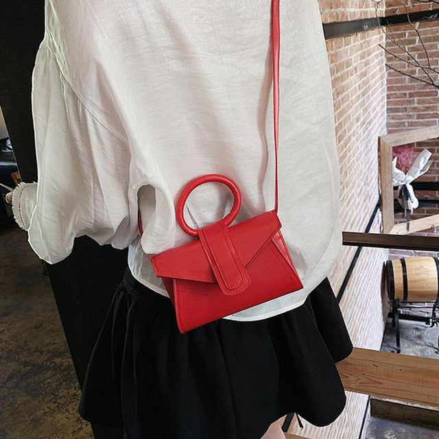 Mini Smart Elegant Brand Designer Round Handle Crossbody Bag