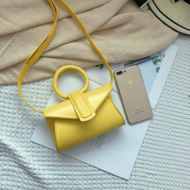 Mini Smart Elegant Brand Designer Round Handle Crossbody Bag