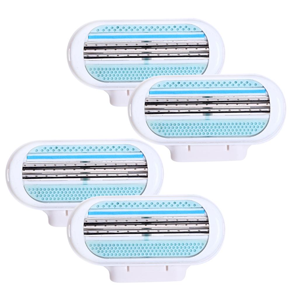 5pc/lot Female Safety Razor Blades Beauty Shaving 3 Layer Blade  Replacement Head For Gillette Venus