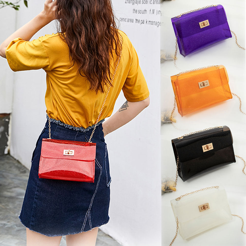 Fashion Women Bags Transparent PVC Clear Jelly Bag