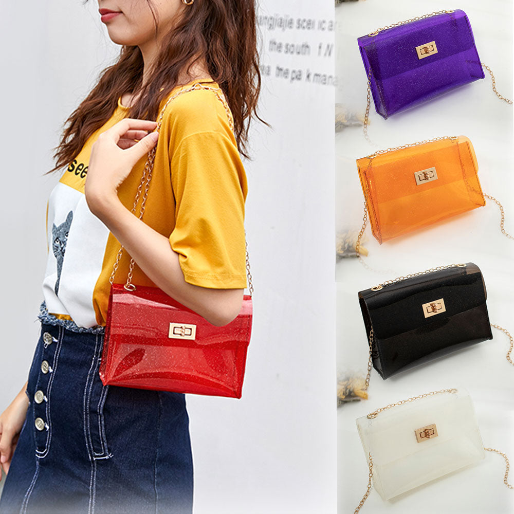 Fashion Women Bags Transparent PVC Clear Jelly Bag