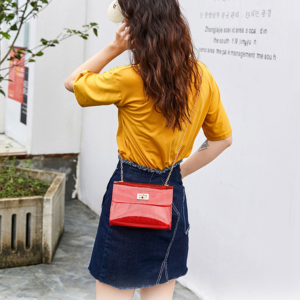 Fashion Women Bags Transparent PVC Clear Jelly Bag
