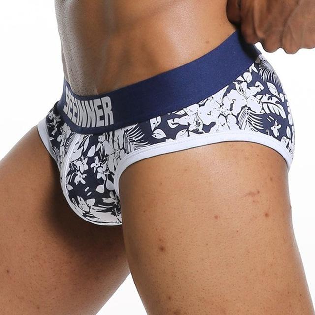 briefs Cotton Striped Sexy men briefs slips Male panties Underwear