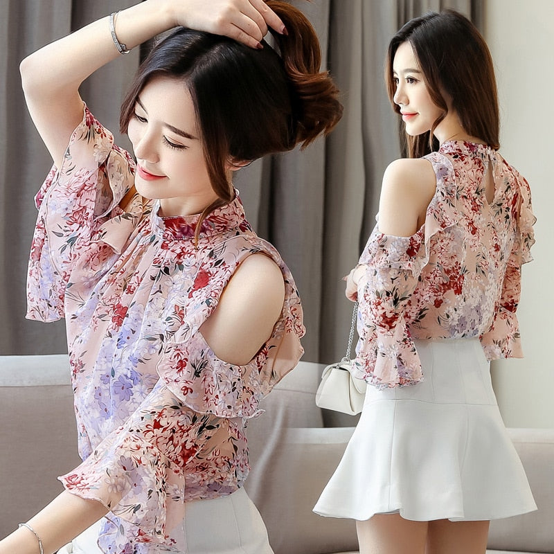 Beautiful Butterfly Sleeve O-neck Tops