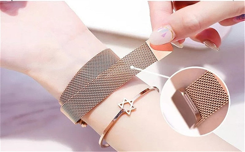 Magnetic Starry Sky Ladies Watch Quartz Wristwatch