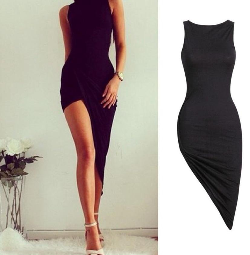 Vestidos 2020 Fashion Women Sleeveless Summer Dress Black Ladies Slim Bandage Party Dresses Women's Casual Beach Sundress