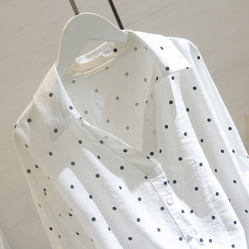Linen Blouse Fashion Tops Korean Blouses