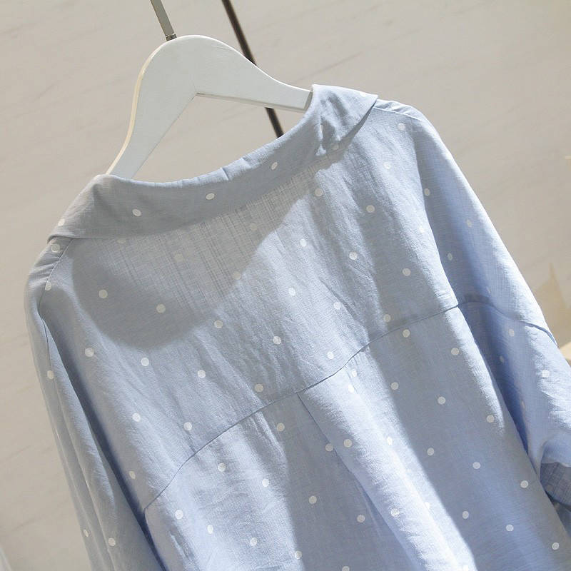 Linen Blouse Fashion Tops Korean Blouses