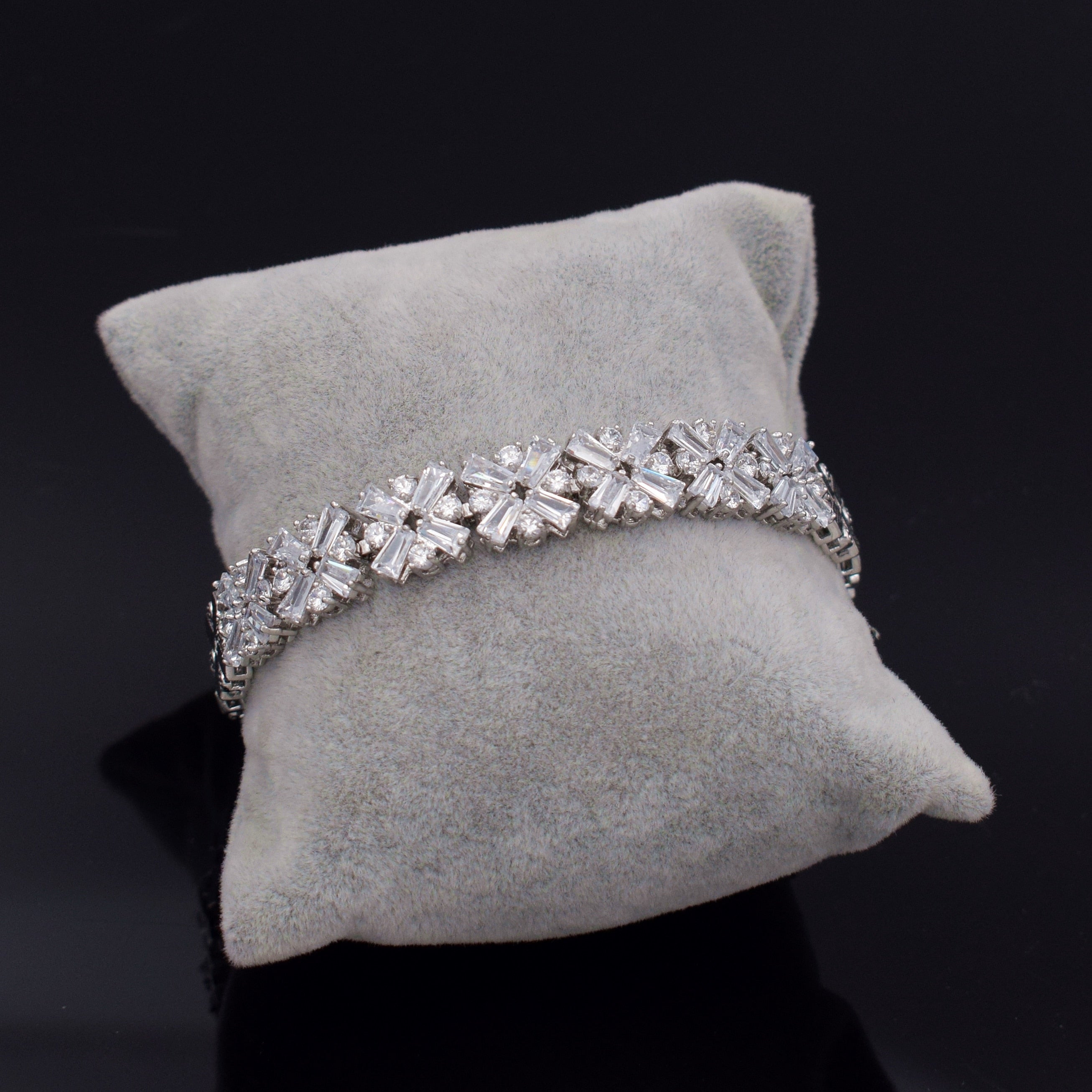 Crystal Bracelet White Gold Color Zirconia Bracelet