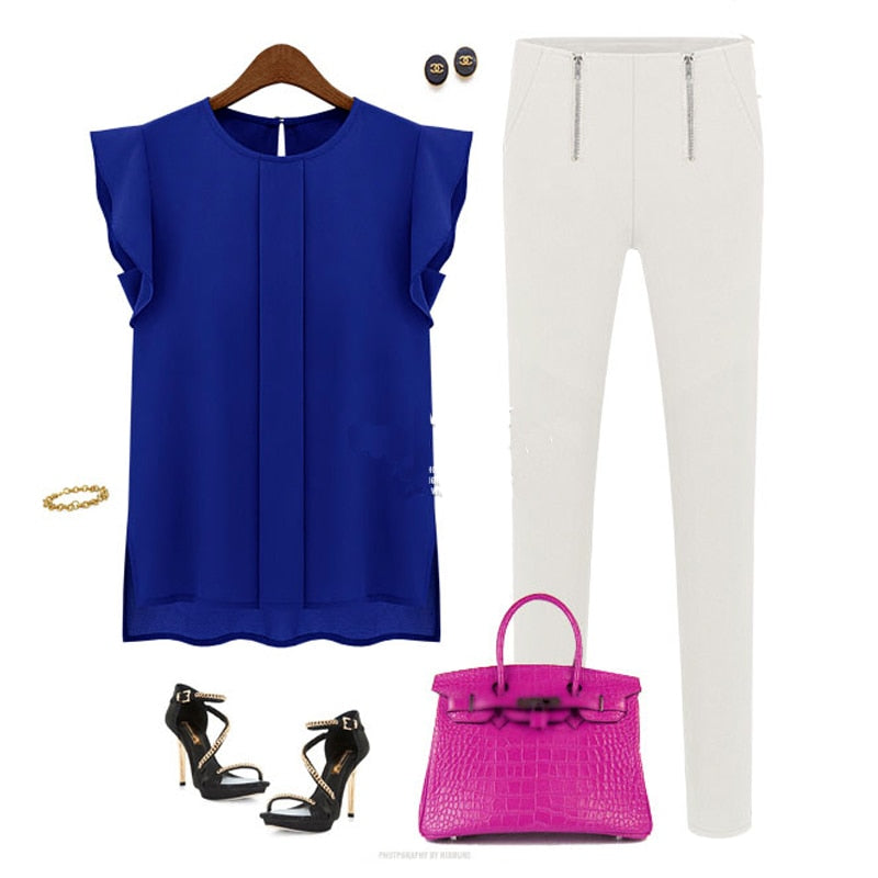Elegant Blouse Office Lady Top