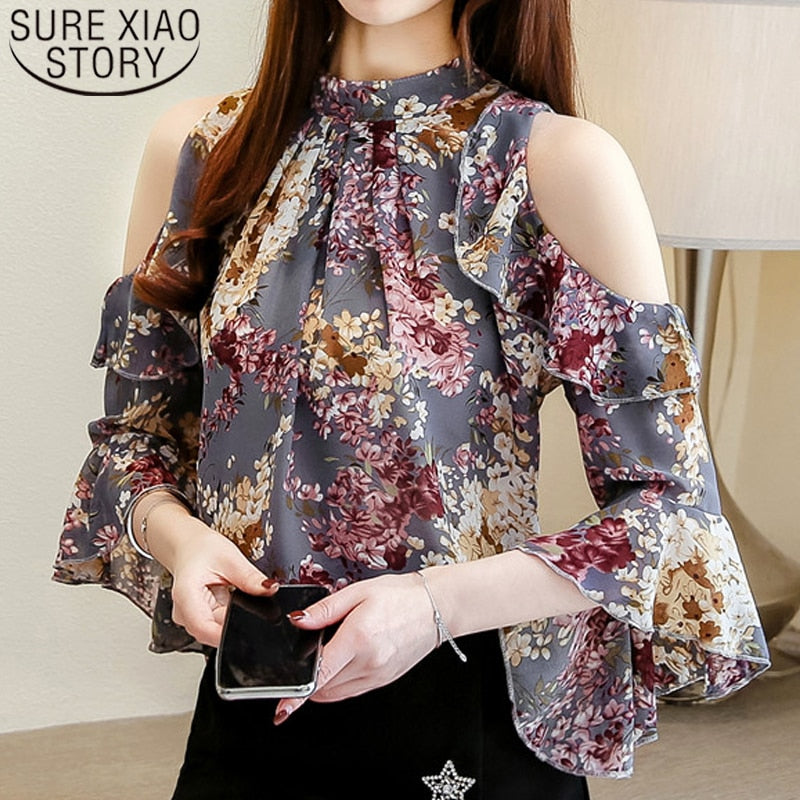 Beautiful Butterfly Sleeve O-neck Tops