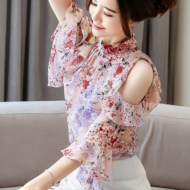 Beautiful Butterfly Sleeve O-neck Tops