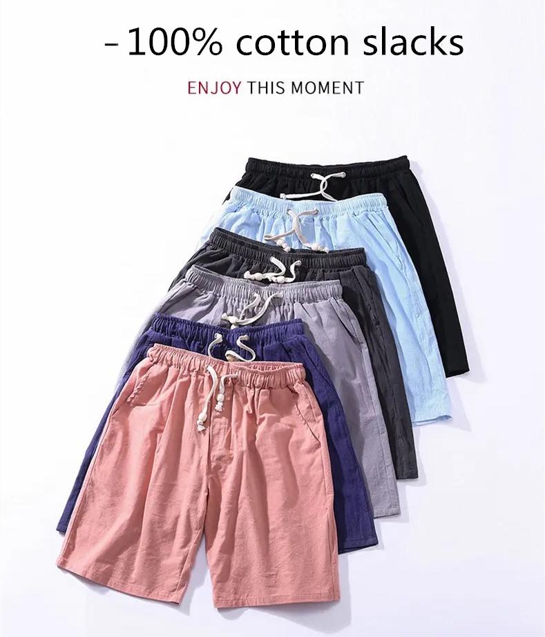 2020 fashion brand cotton shorts men's  beach pants high quality sports pants