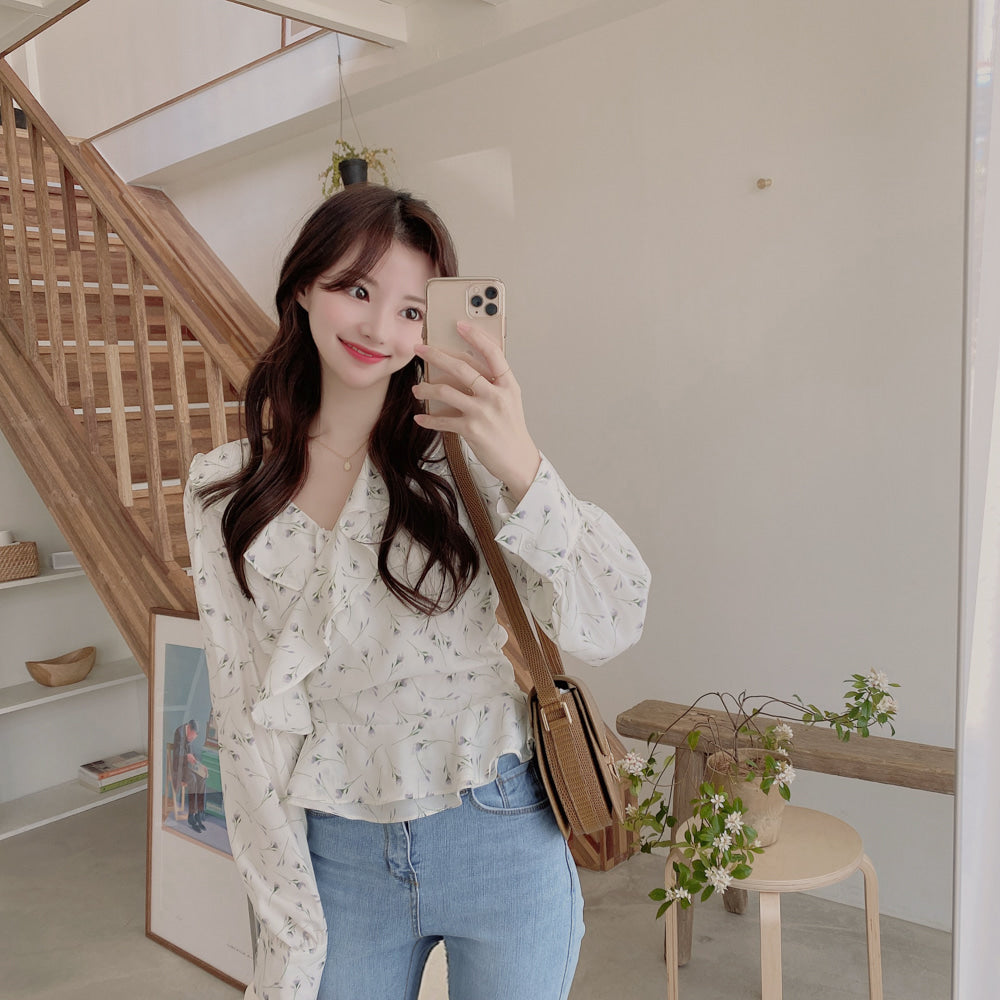 Vintage print Tops