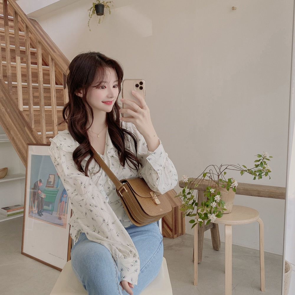 Vintage print Tops