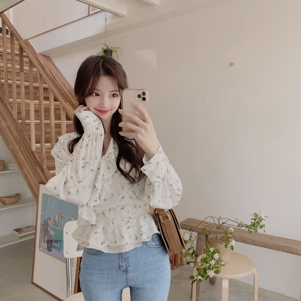 Vintage print Tops