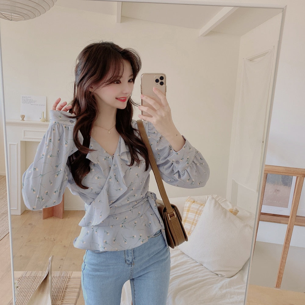 Vintage print Tops