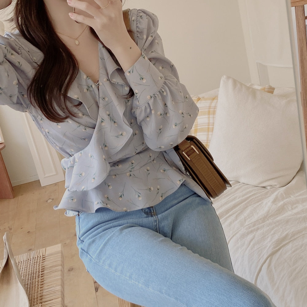 Vintage print Tops