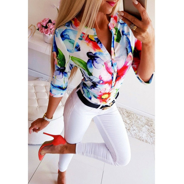 Long Half Sleeve Blouse
