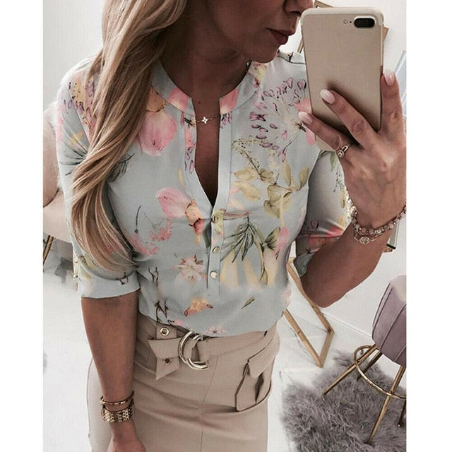 Long Half Sleeve Blouse