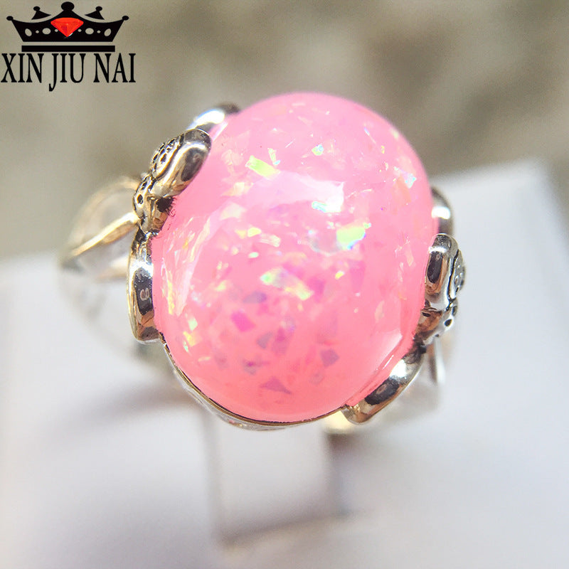 Vintage Opal  Stylish Finger Big Stone Jewelry