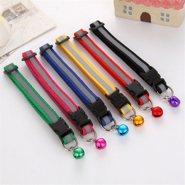 Nylon Pet Collars With Bells
