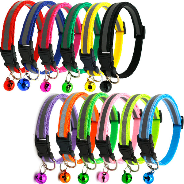 Nylon Pet Collars With Bells
